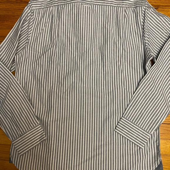 NEW! Nautica Gray and White Striped Button down Casual Shirt Size Medium Easter - Picture 6 of 6